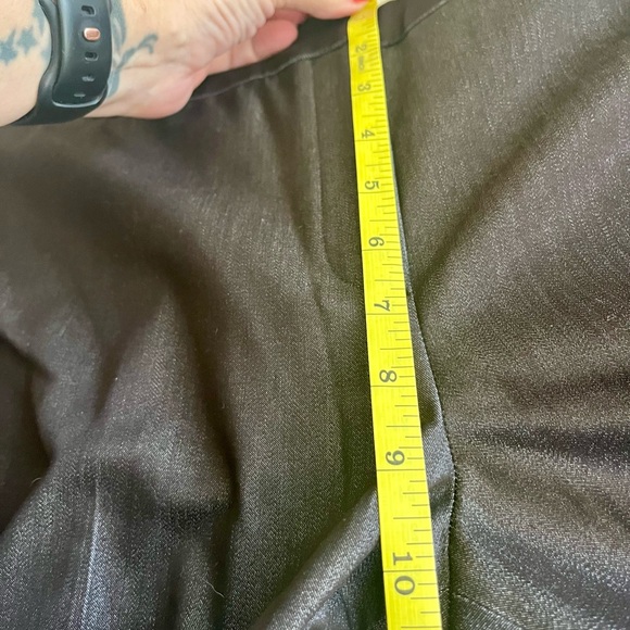 Tahari Dark Brown Cotton Blend Trousers Size 14 - Picture 9 of 14